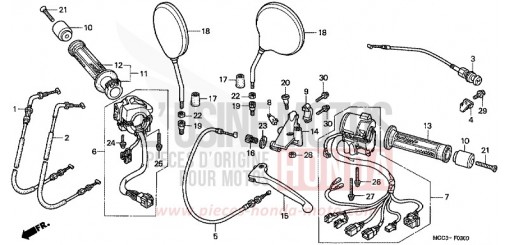 COMMUTATEUR/CABLE CB1100SFY de 2000